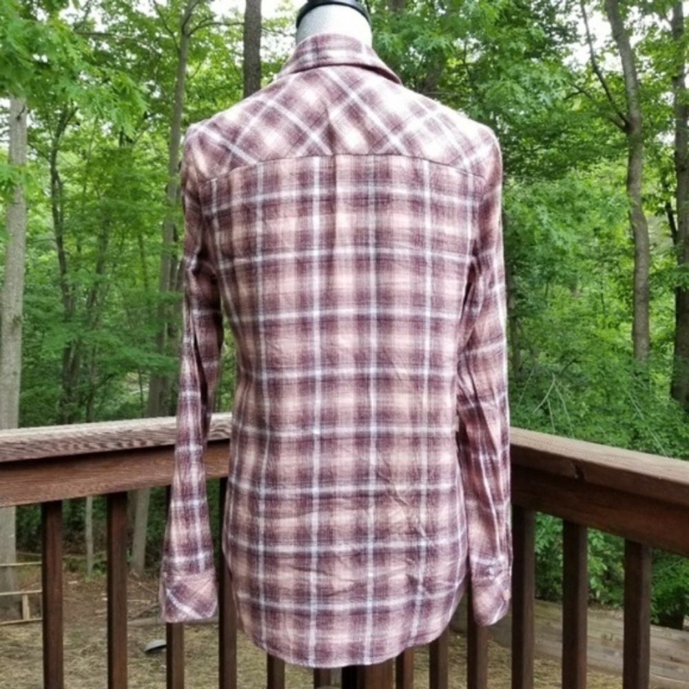 Bcbgeneration Plaid Button Down Small - image 3